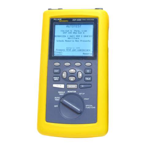 Fluke CableAnalyzer DSP-4100 User manual