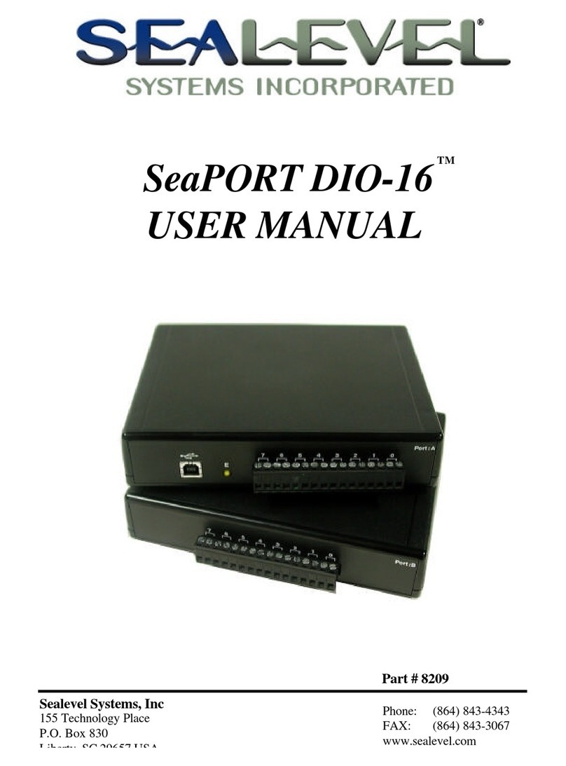SeaLevel SeaPORT DIO-16 User manual