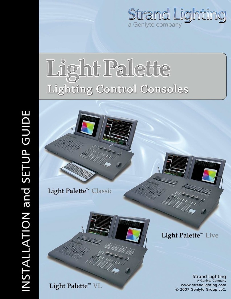 Strand Lighting ClassicPalette Installation and setup gude Strand Lighting ClassicPalette Installation and setup gude