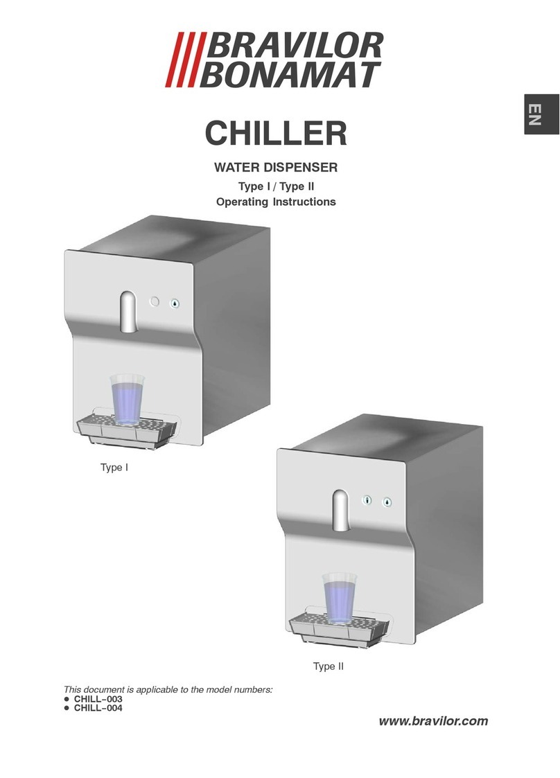 BRAVILOR BONAMAT Type I CHILL-003 operating instructions