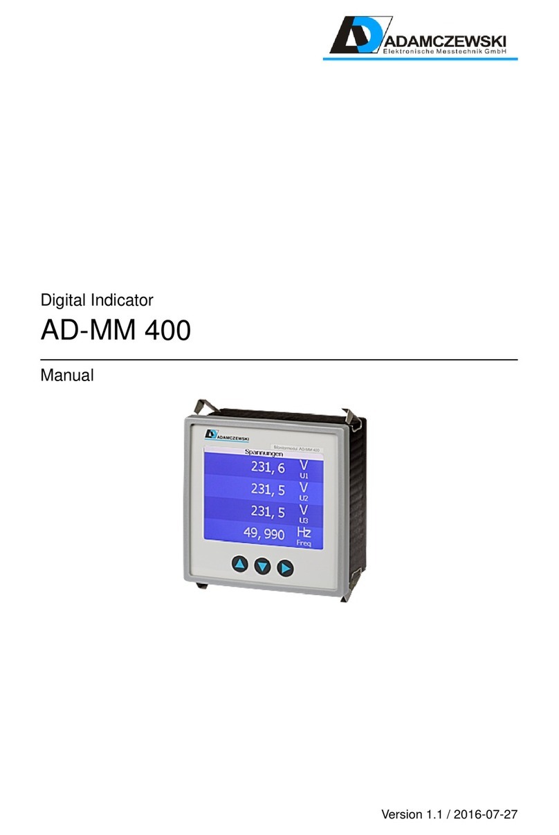 Adamczewski AD-MM 400 User manual