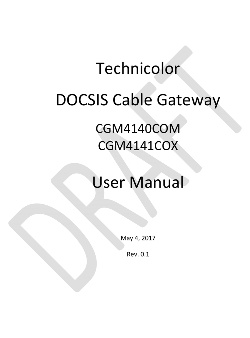Technicolor CGM4140COM User manual