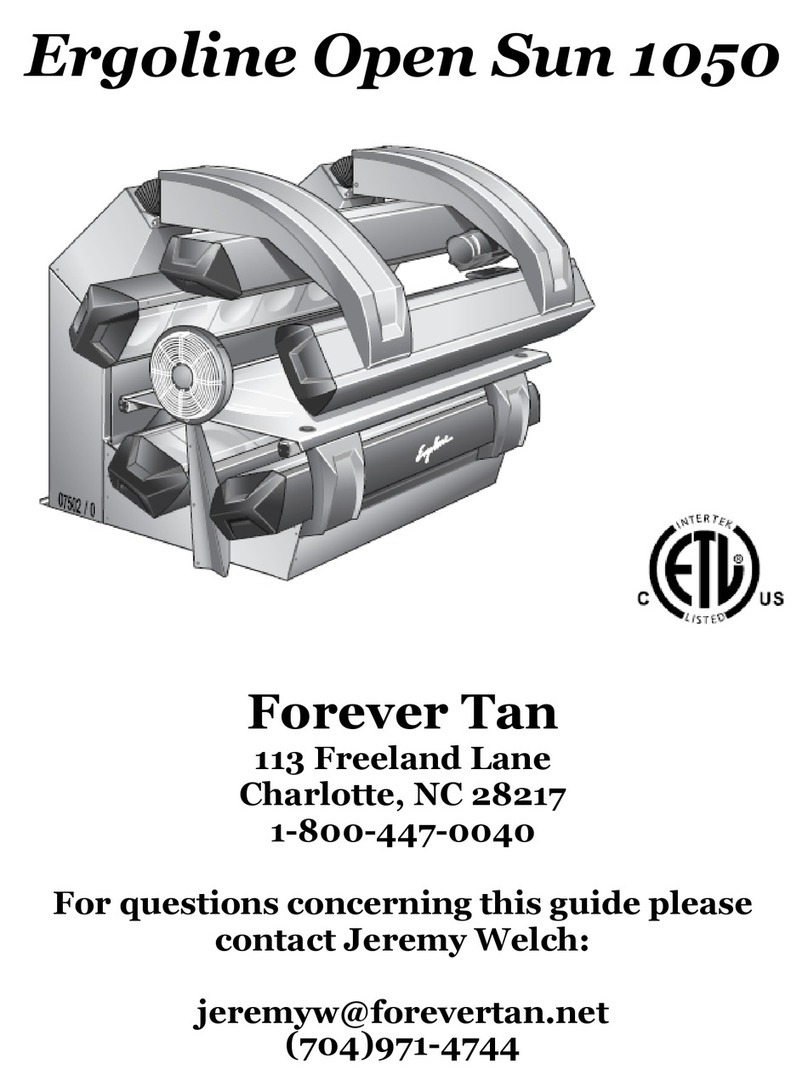 Forever Tan Ergoline Open Sun 1050 user manual