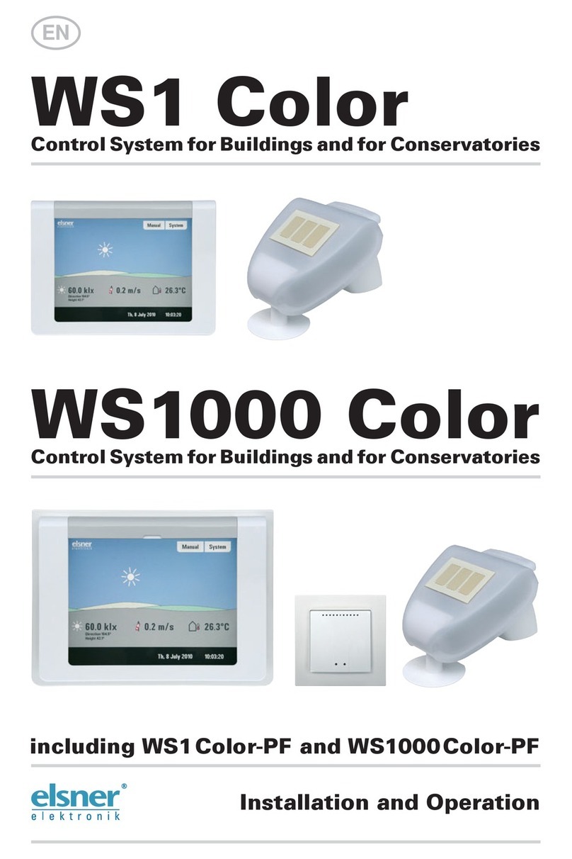 Elsner WS1 Color Installation and operation guide
