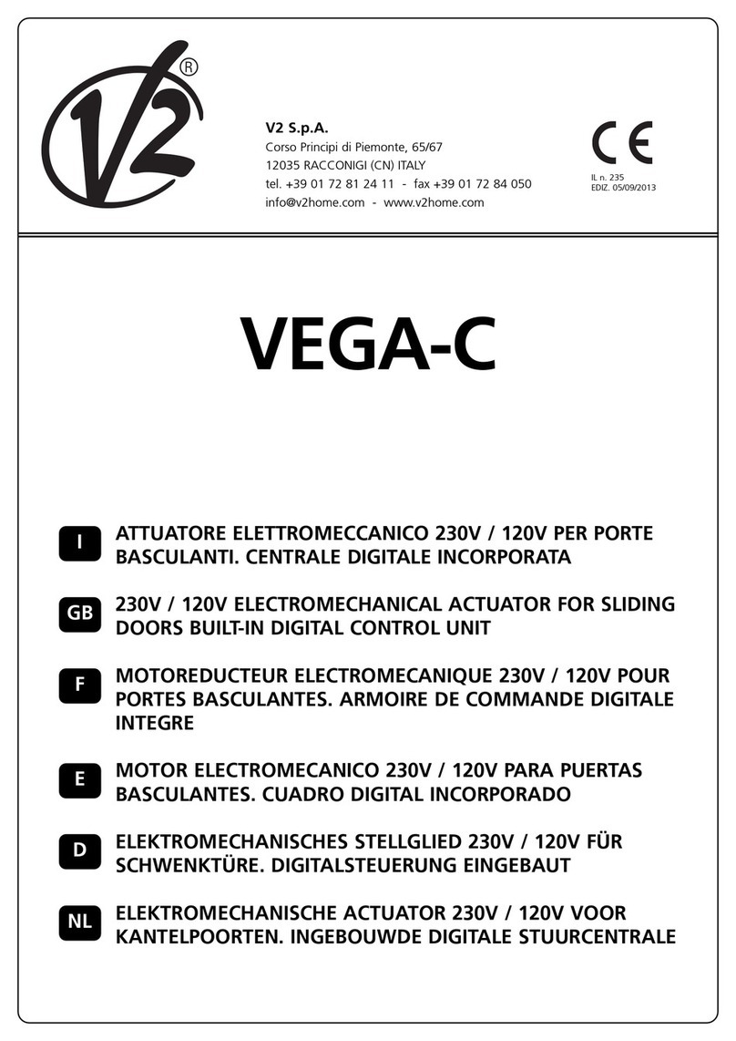 V2 VEGA-C 230V User manual
