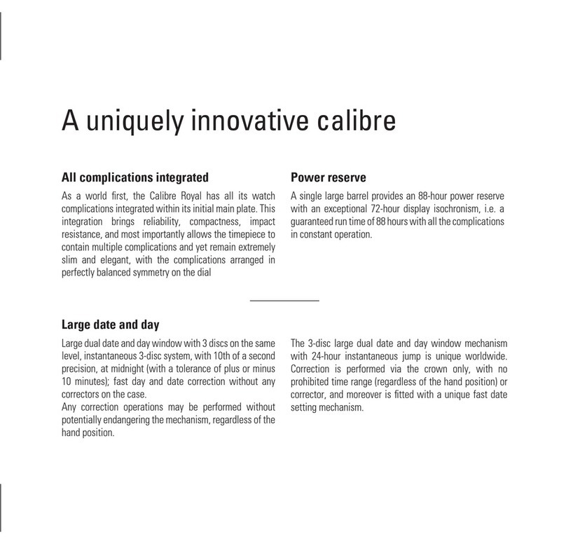 Pequignet Calibre Royal user manual