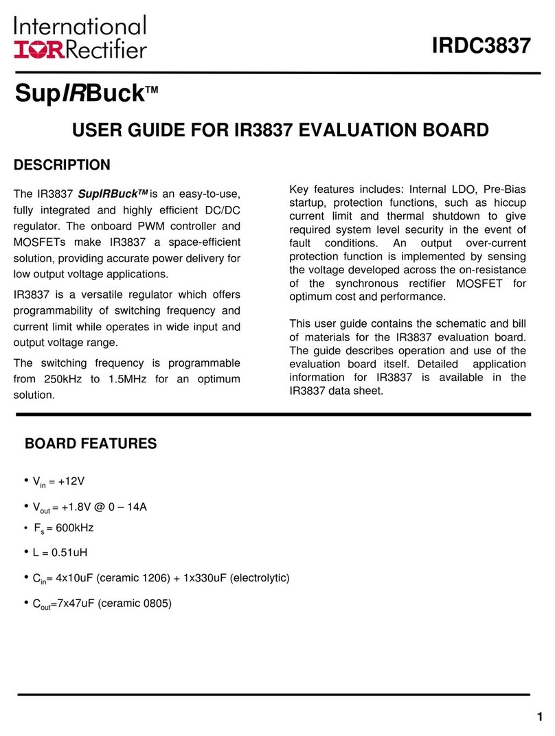 Infineon Technologies SupIRBuck IR3837 User manual