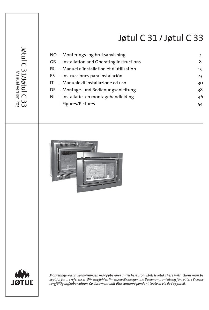 Jøtul C 31 Installation and operating instructions Jøtul C 31 Installation and operating instructions
