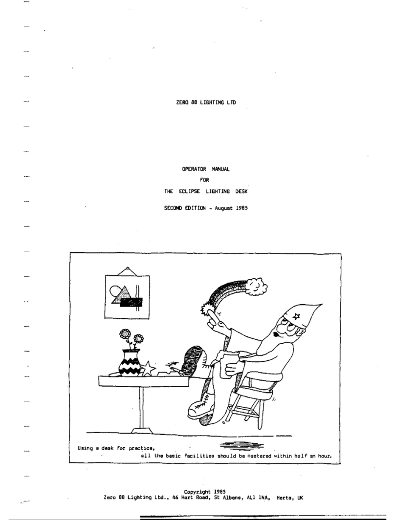 Zero88 ECLIPSE Operator's manual