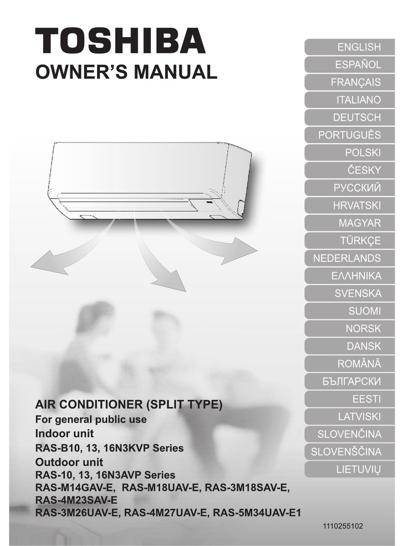 Toshiba RAS-M154GAV-E owner's manual