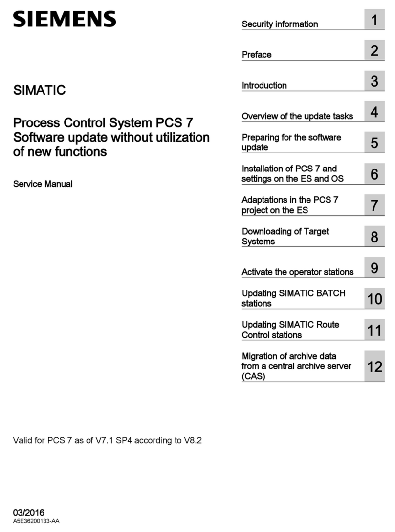 Siemens SIMATIC PCS 7 Service manual