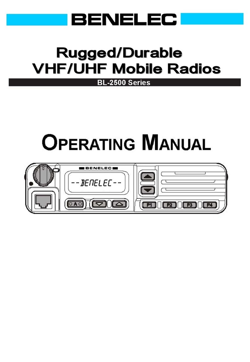 Benelec BL-2500V operating manual