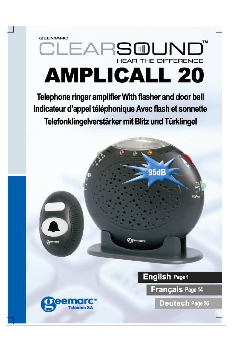 Geemarc clearsound amplicall 20 User manual
