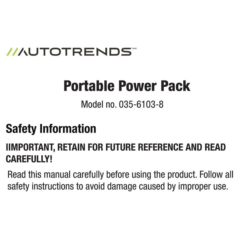 AutoTrends 035-6103-8 user manual