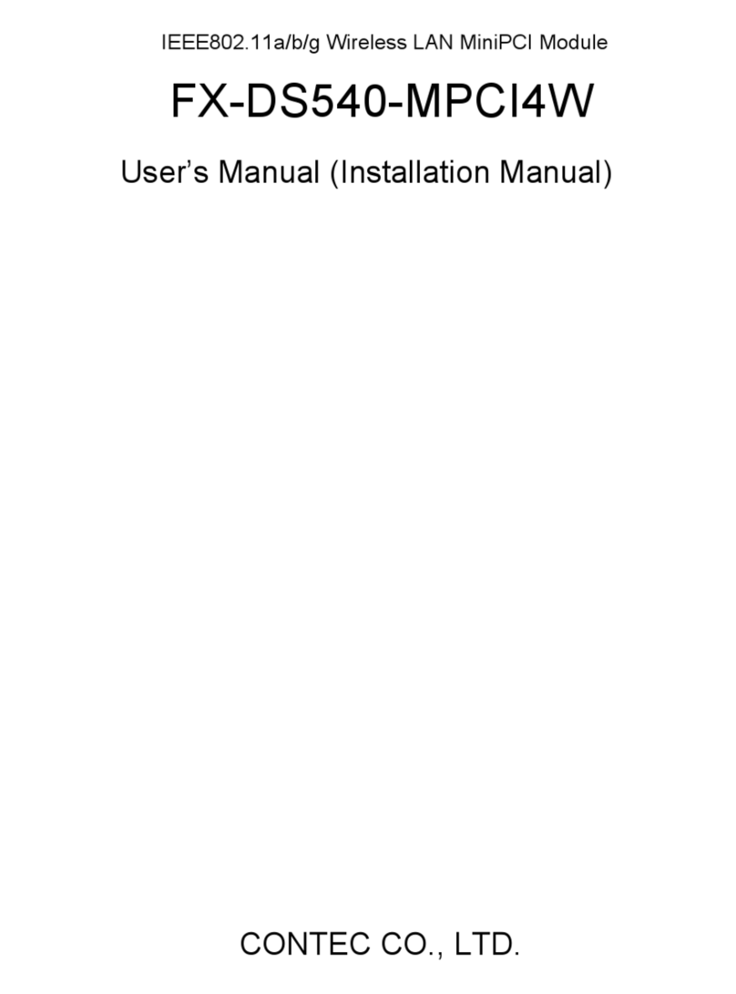 Contec FX-DS540-MPCI4W User manual