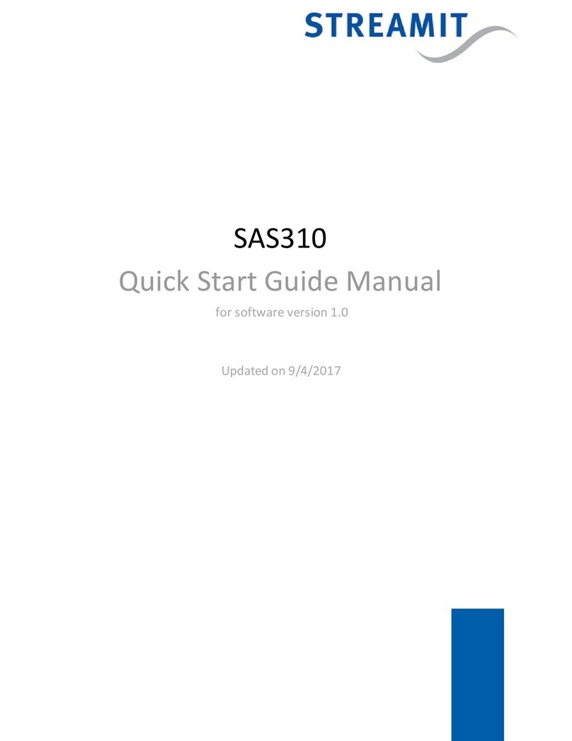 Streamit SAS310 quick start guide