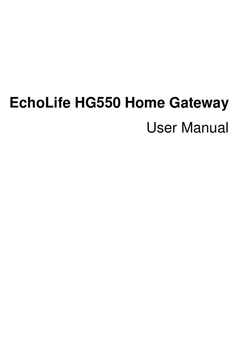 Huawei EchoLife HG550 User manual Huawei EchoLife HG550 User manual