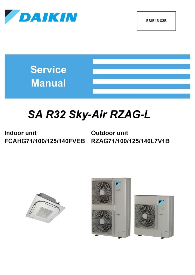 Daikin SA R32 Sky-Air RZAG-L User manual