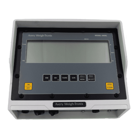Avery Weigh-Tronix 640XL User manual