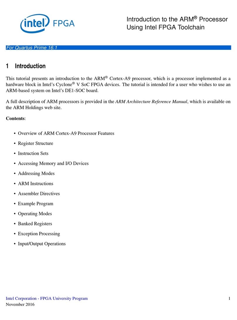 Intel ARM Cortex-A9 Introduction manual