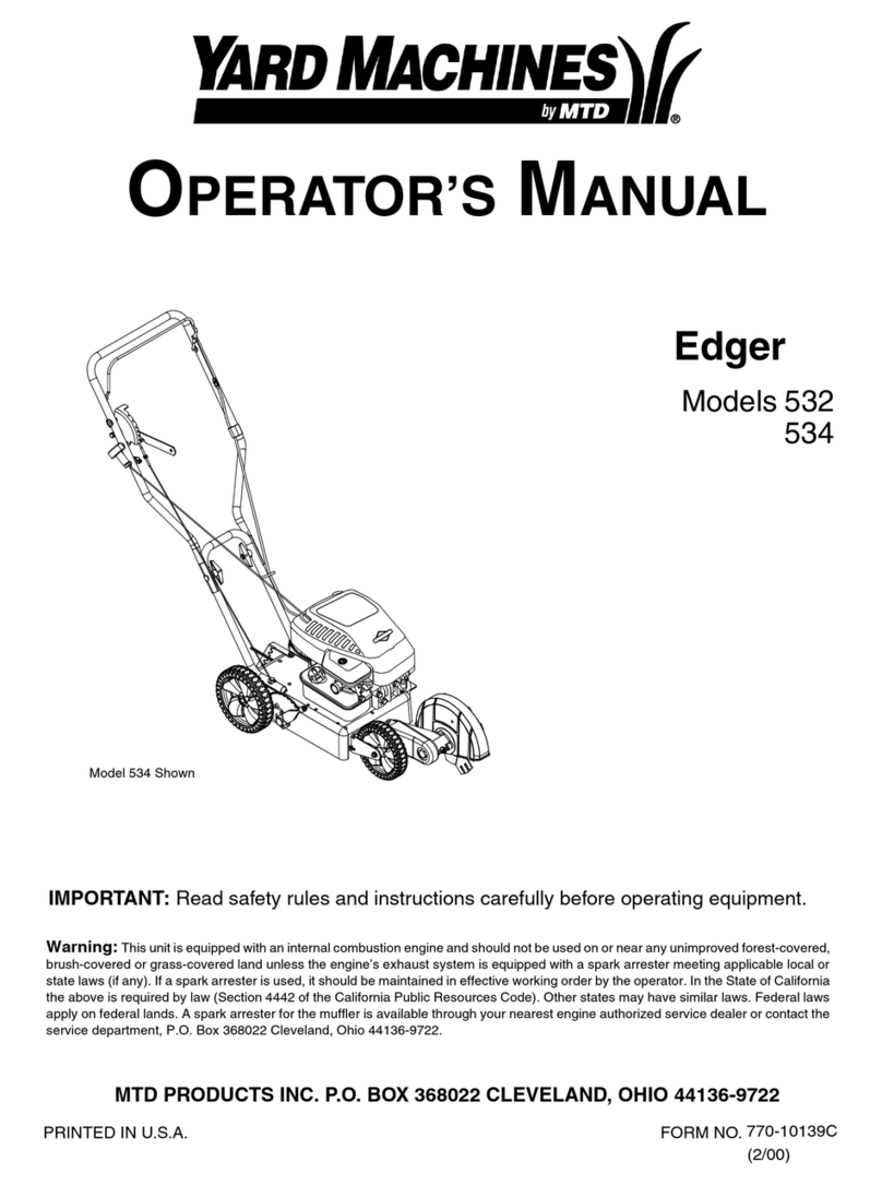 Yard Machines 532 Operator's manual