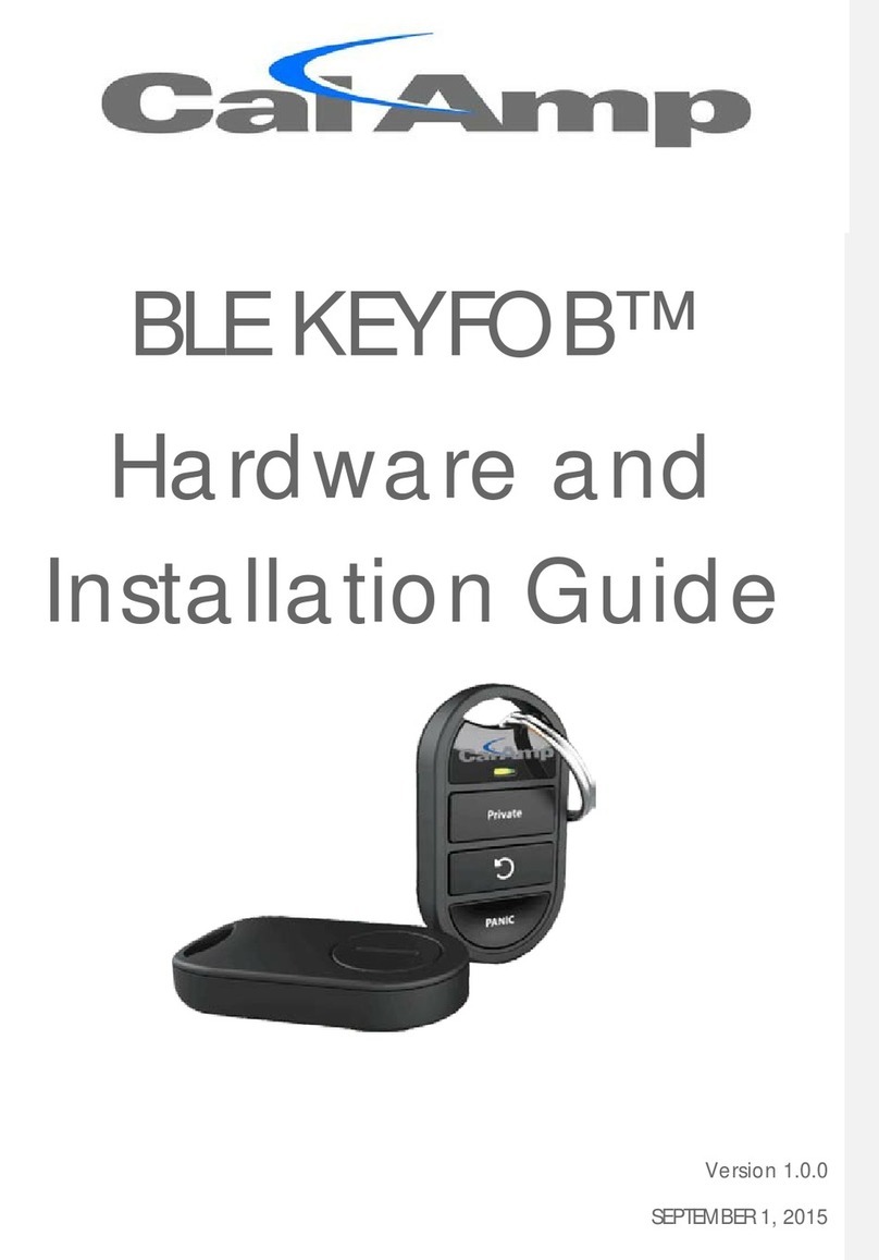 CalAmp FOB10-BL Hardware and installation guide