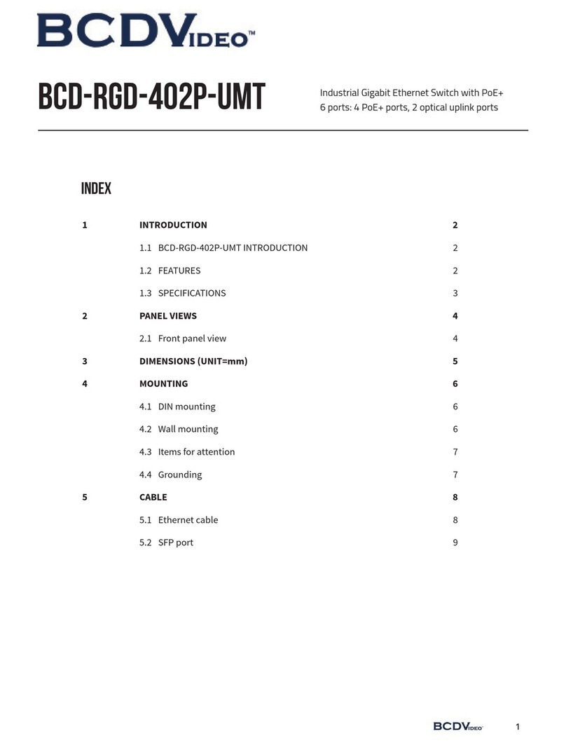 BCDVideo BCD-RGD-402P-UMT Quick installation guide