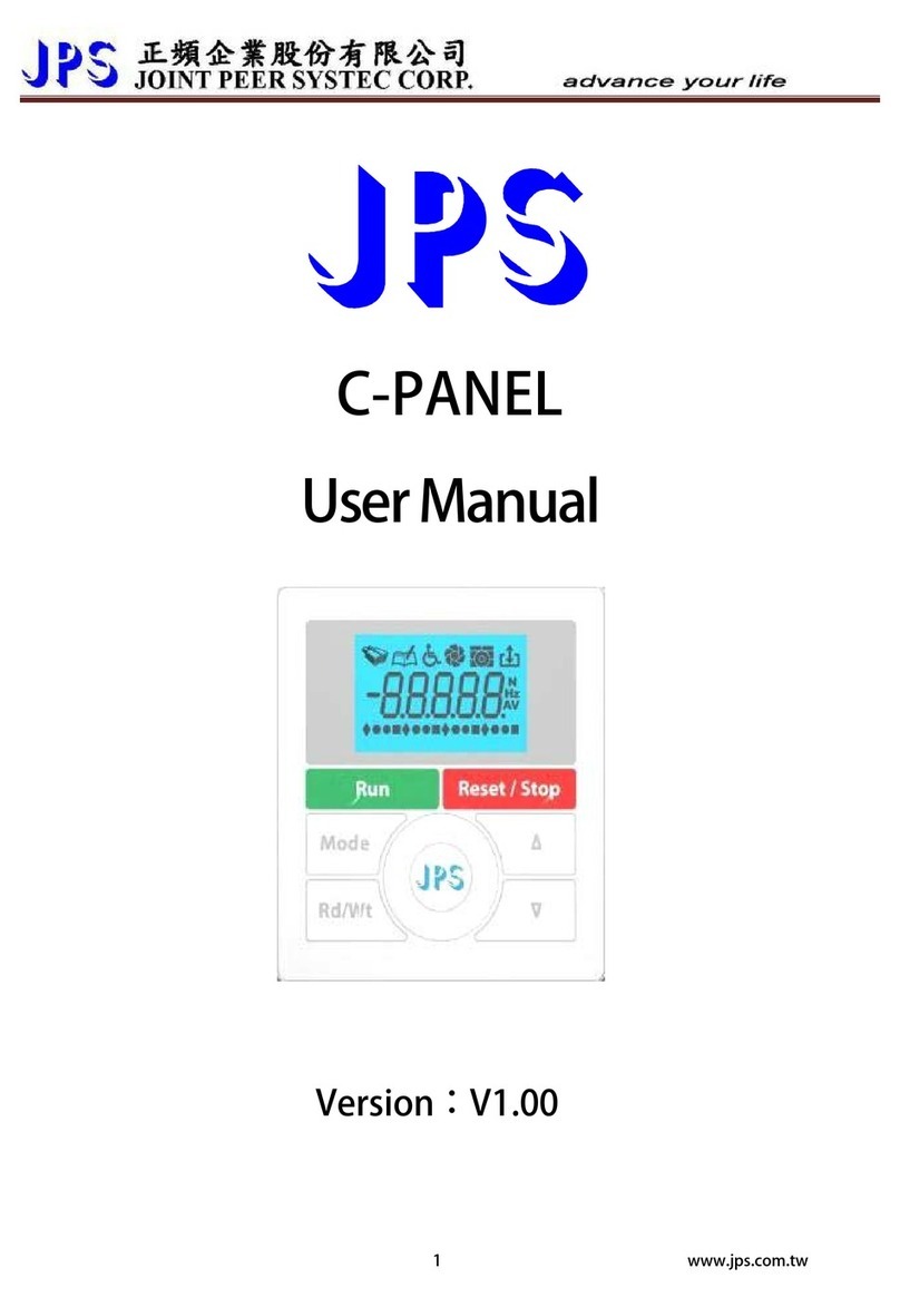 JPS C PANEL User manual