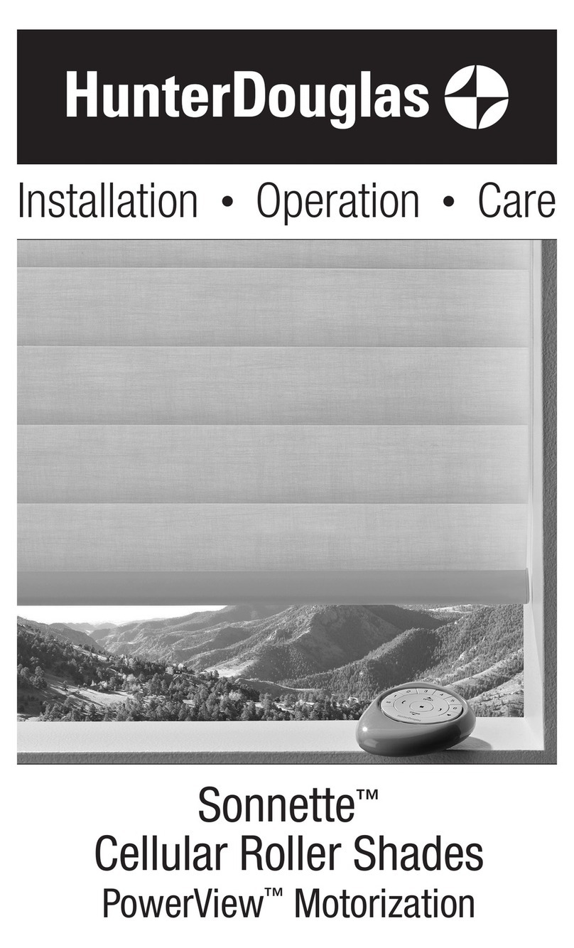HunterDouglas Sonnette Owner's manual