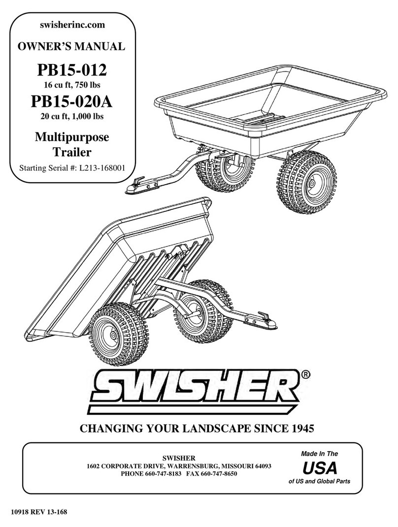 Swisher PB15-012 owner's manual