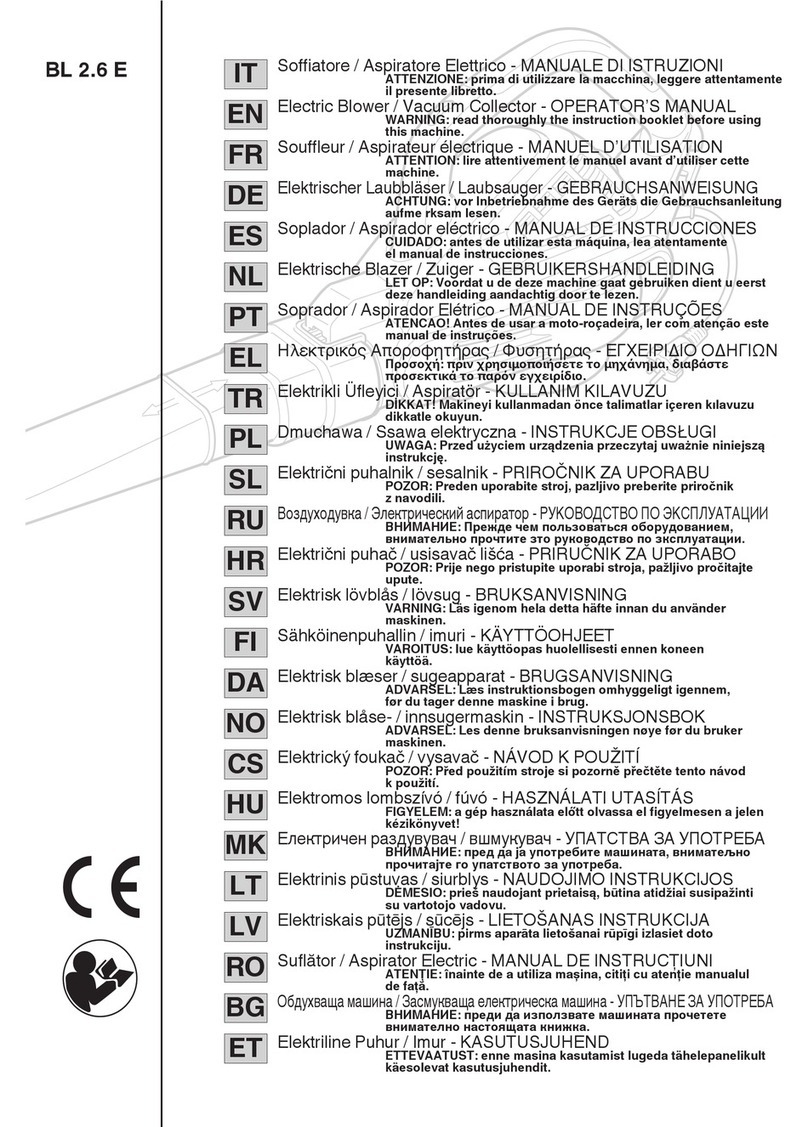 Global garden products BL 2.6 E Operator's manual