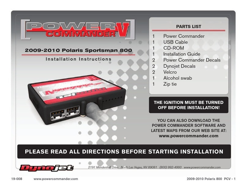 Dynojet Power commander V installation instructions Dynojet Power commander V installation instructions