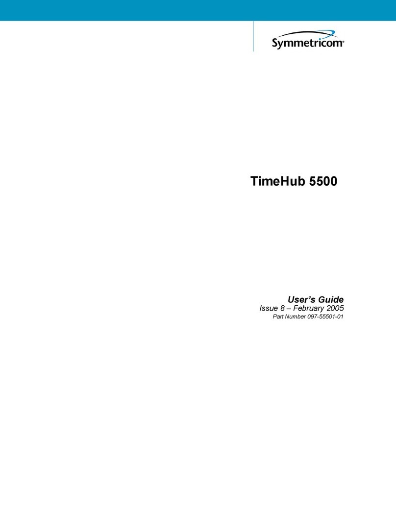 Symmetricom TimeHub 5500 User manual