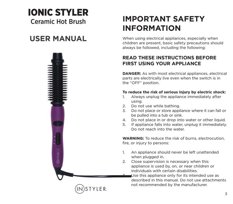InStyler IONIC STYLER user manual
