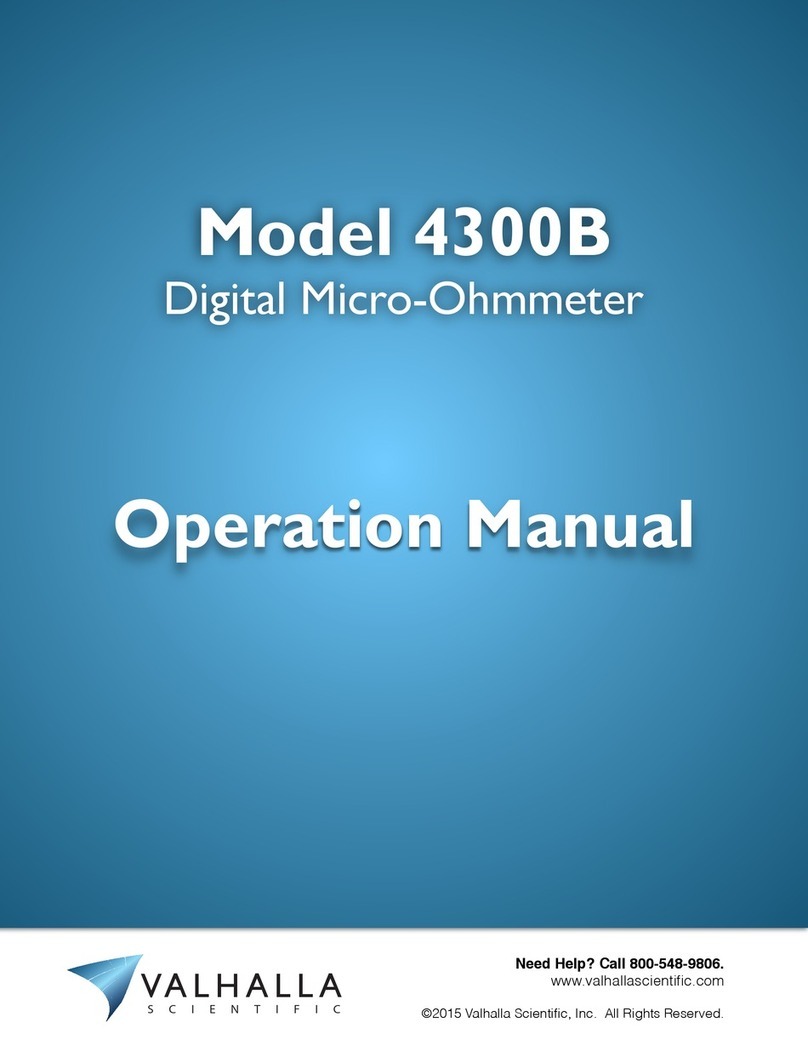Valhalla Scientific 4300B User manual