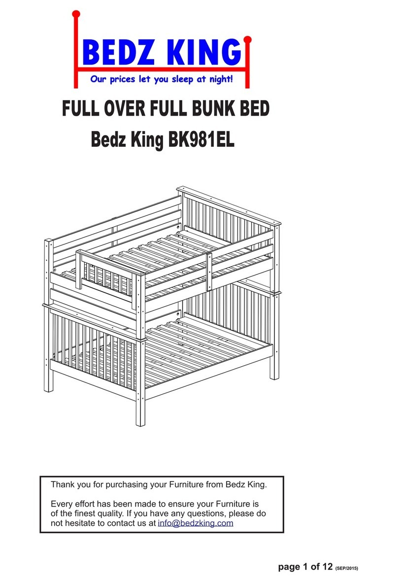 Bedz King BK981EL Assembly instructions Bedz King BK981EL Assembly instructions