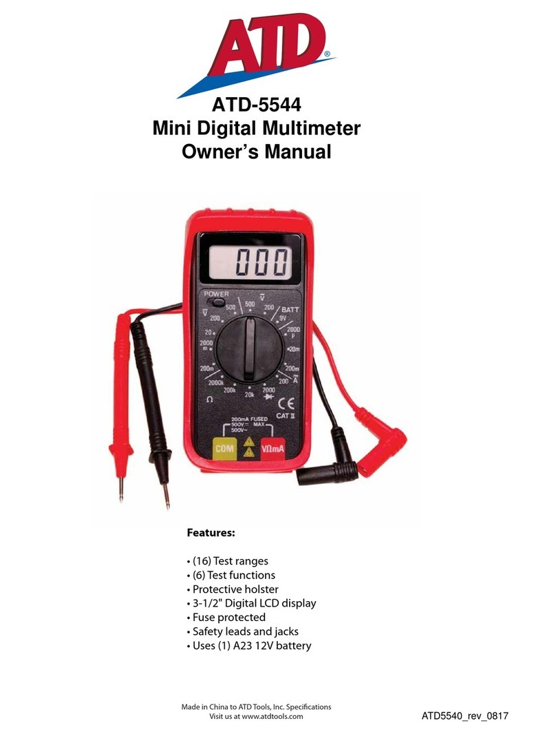 Atdec ATD-5544 owner's manual