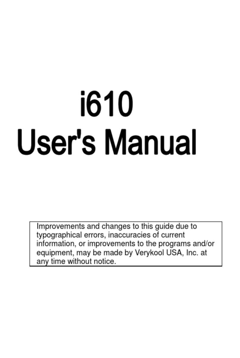 Verykool i610 user manual