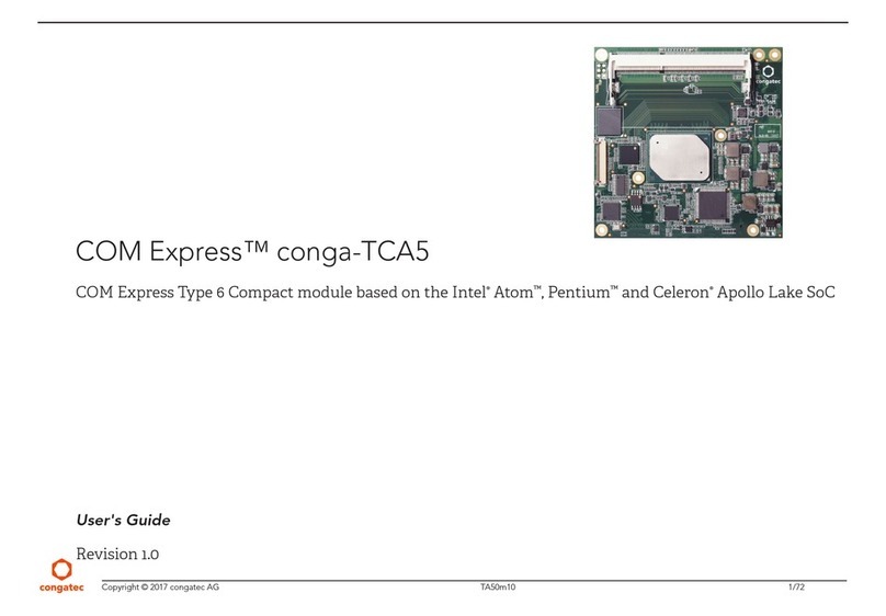 Congatec COM Express conga-TCA5 User manual