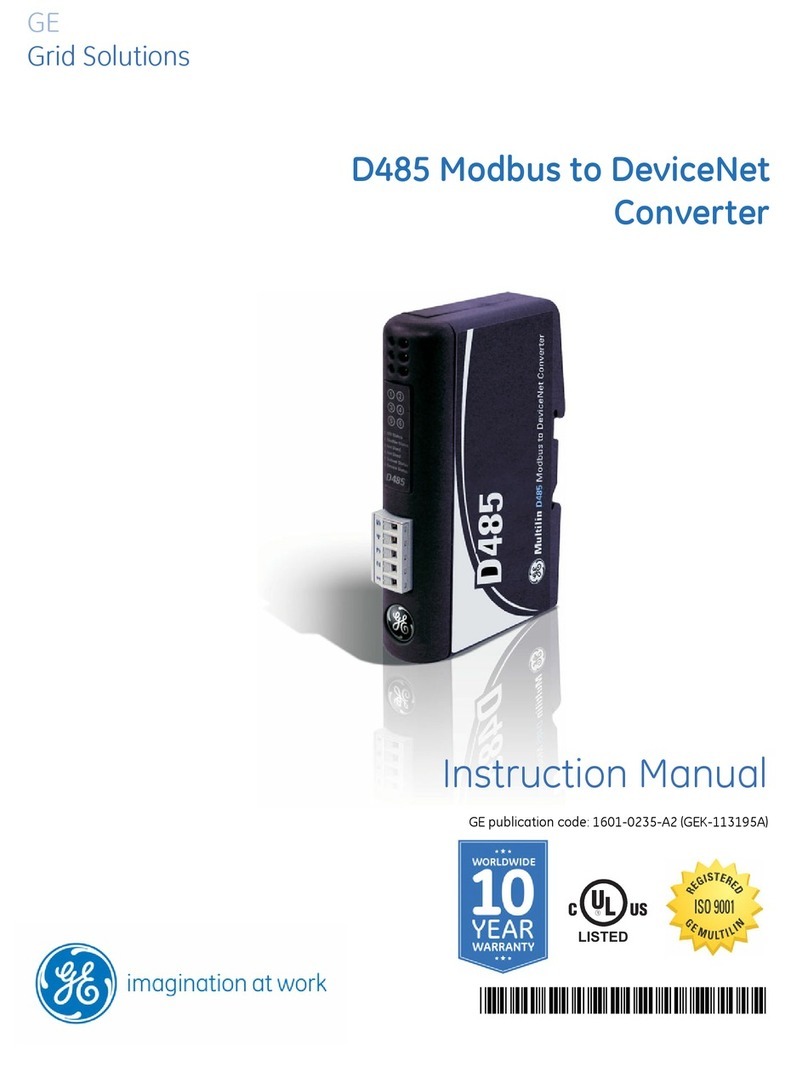 GE D485 instruction manual