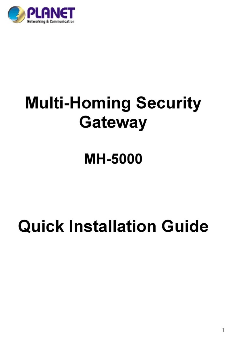 Planet Networking & Communication MH-5000 Quick installation guide