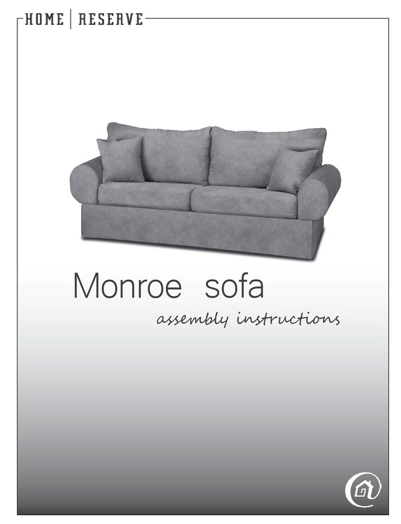 Home Reserve Monroe Sofa Assembly instructions