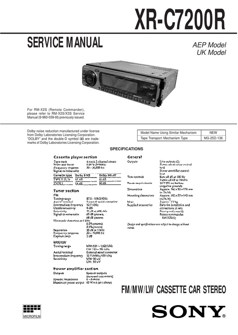 Sony XR-C7200R Service manual