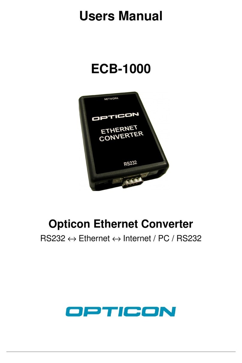 Opticon ECB-1000 user manual
