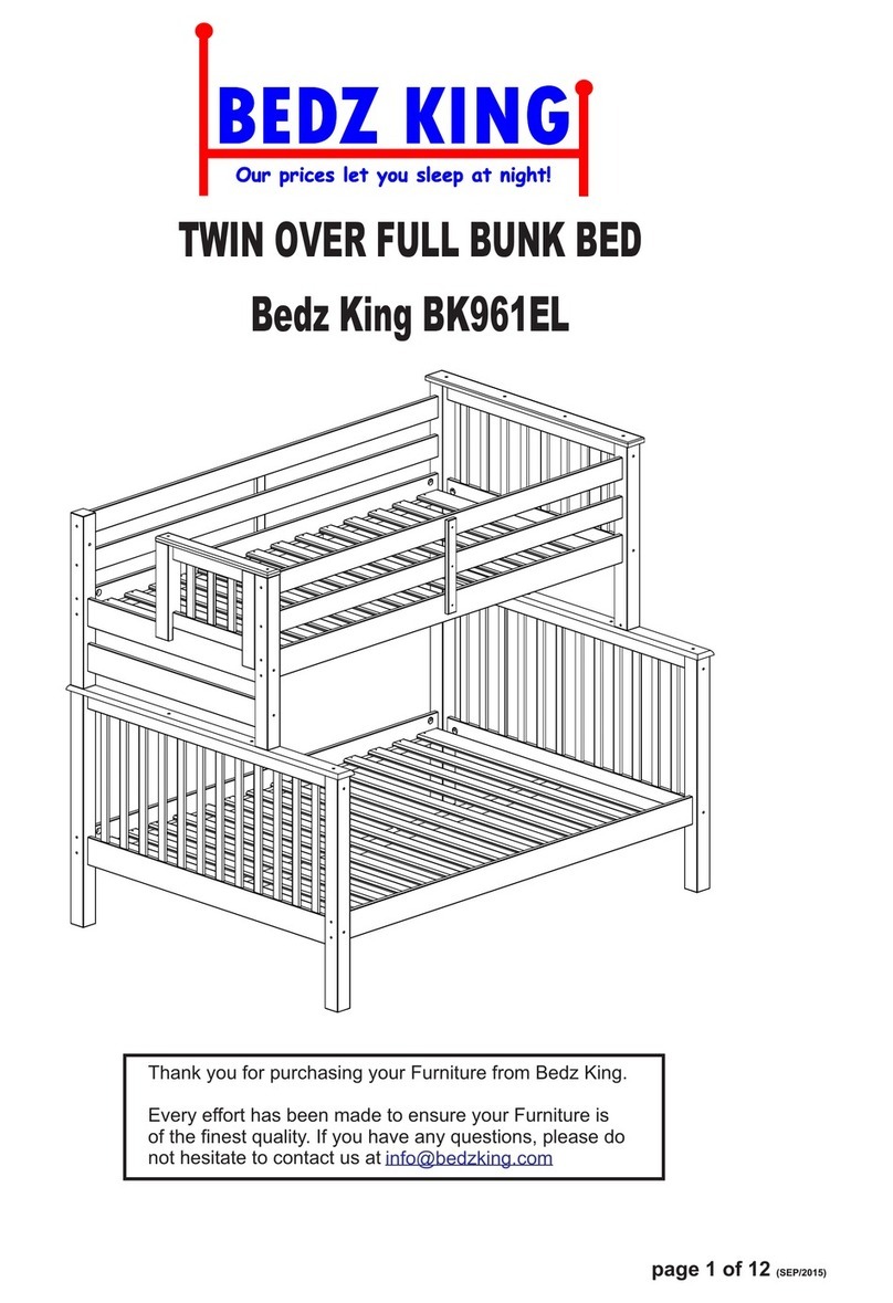 Bedz King BK961EL Assembly instructions