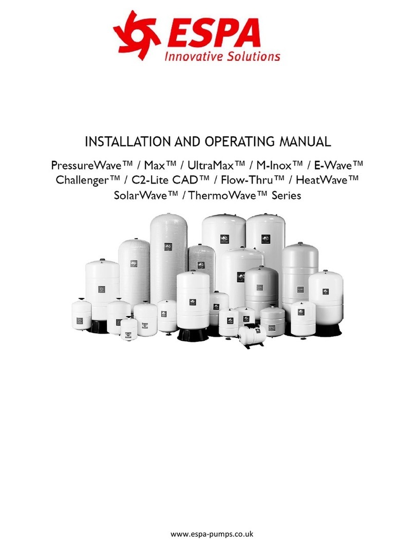 Espa Max series Installation and operating manual
