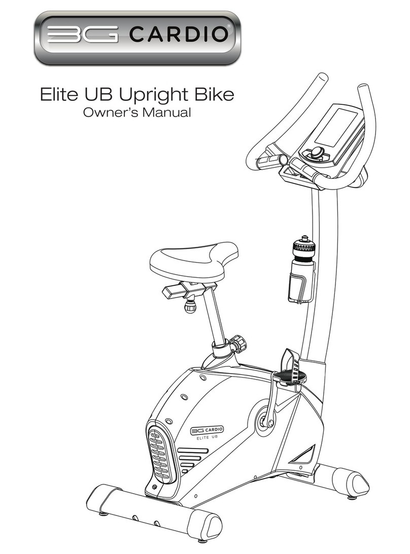 BG CARDIO Elite UB owner's manual