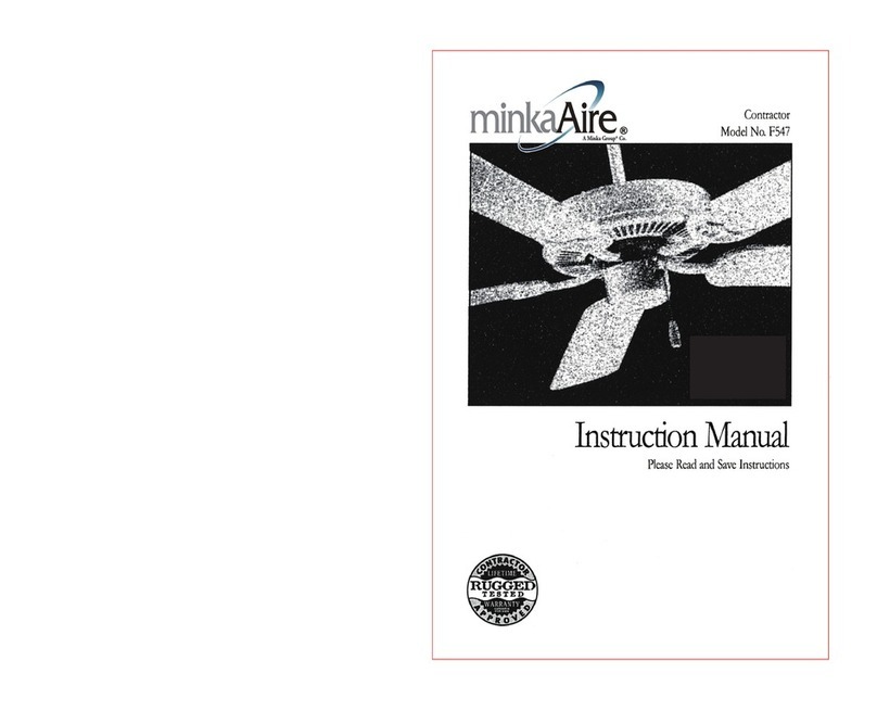 Minka-Aire contactor F547 User manual Minka-Aire contactor F547 User manual