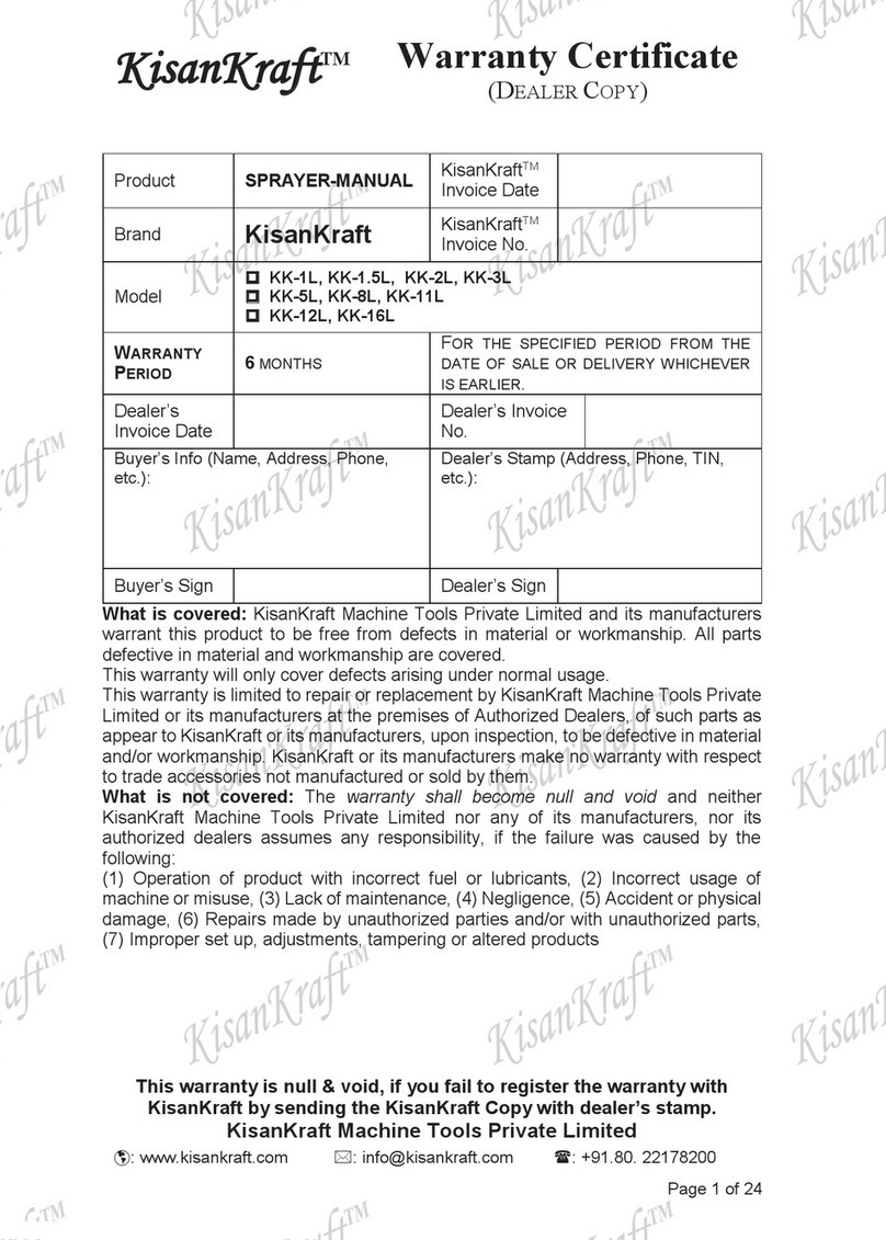 KISANKRAFT KK-1L Operation manual