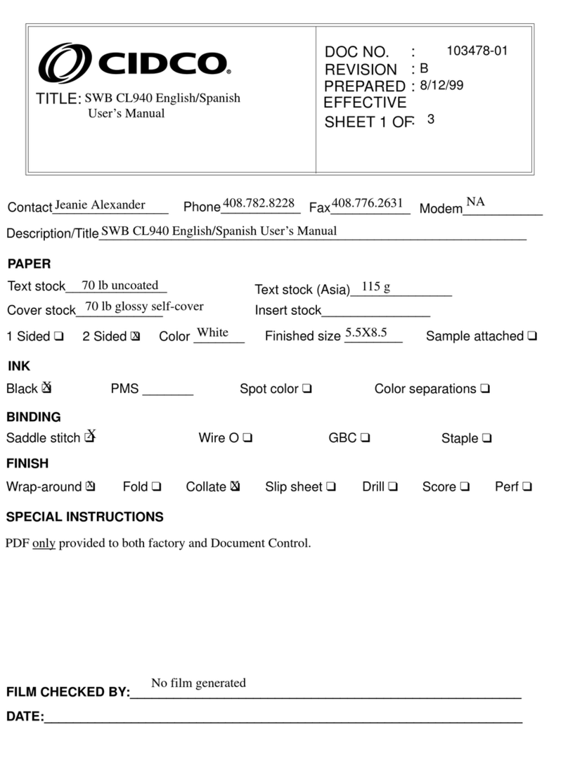 Southwestern Bell CL940 owner's manual